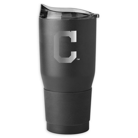 MLB Cleveland Indians 30oz. Premium Powder Coated Ultra Tumbler Stainless Steel - Picture 2 of 7